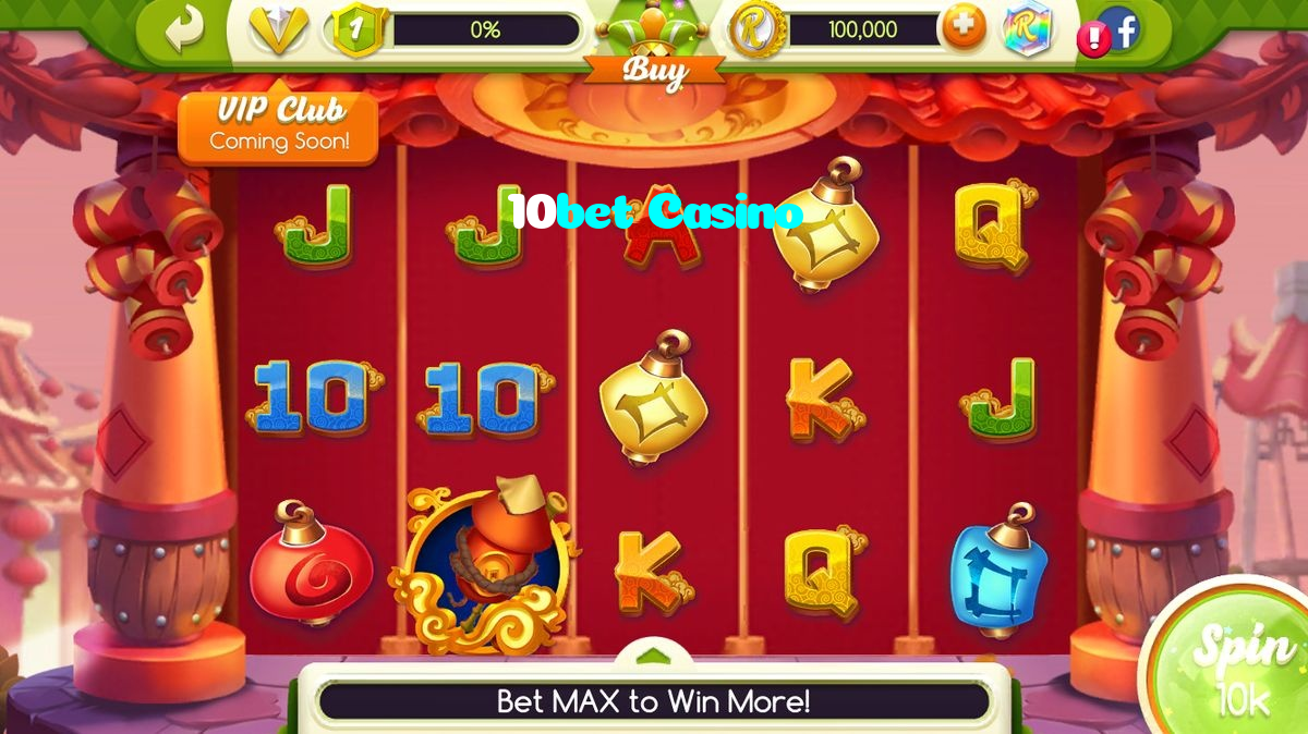 10bet Casino casino presented on mobile device in Pakistan with slots and live games